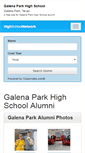 Mobile Screenshot of galenaparkhighschool.org