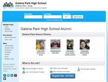 Tablet Screenshot of galenaparkhighschool.org